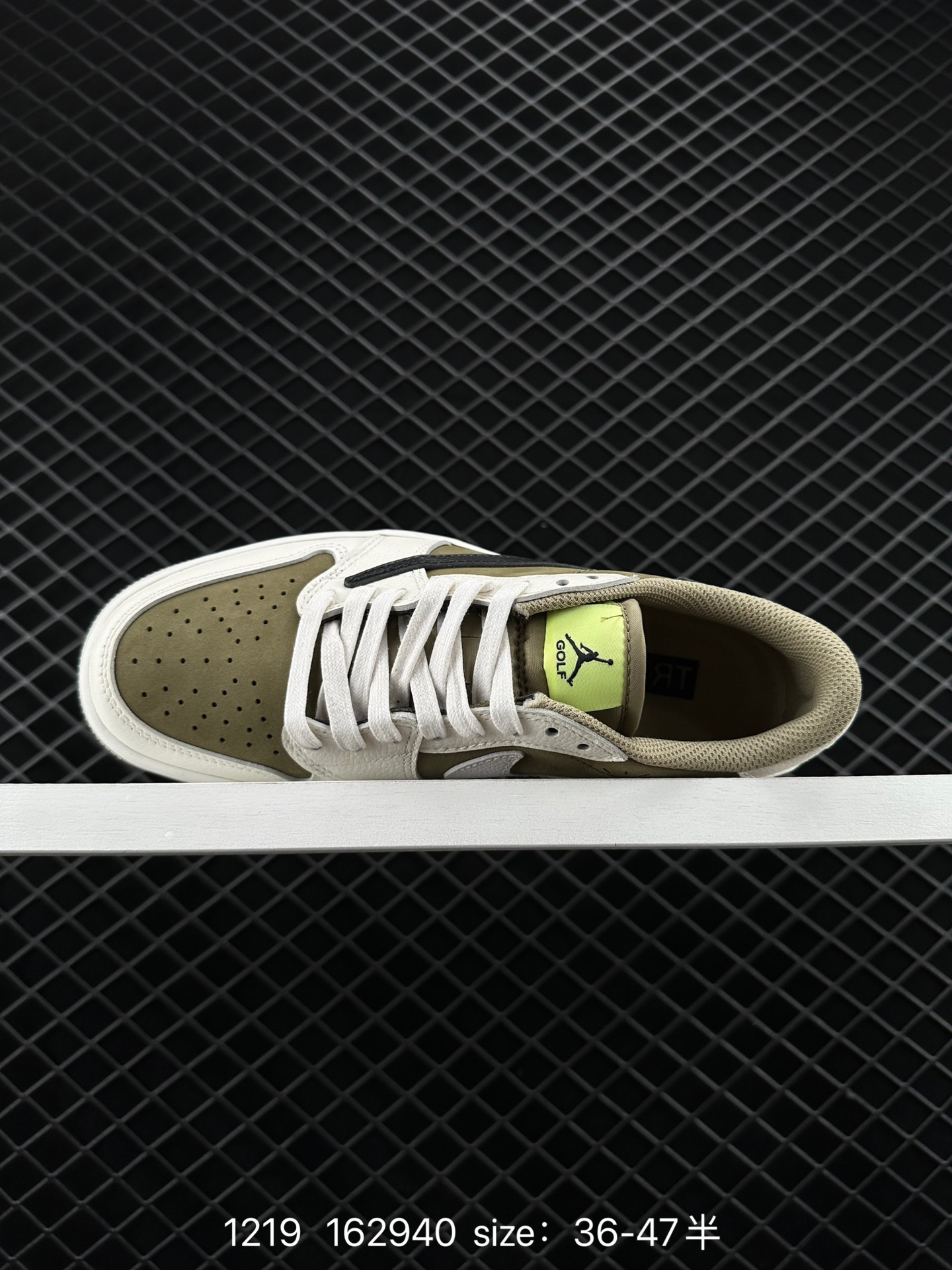 fragment design x Travis Scott x Nike Air Jordan 1 Low OG SP”Black/Green Toe“